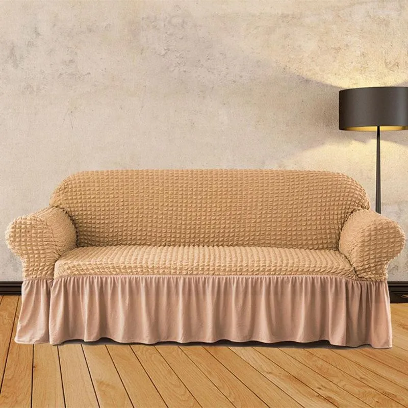 Campa de cadeira de alto sofá elástico de alta proteção de cor sólida de cor sólida não deslizamento canq889