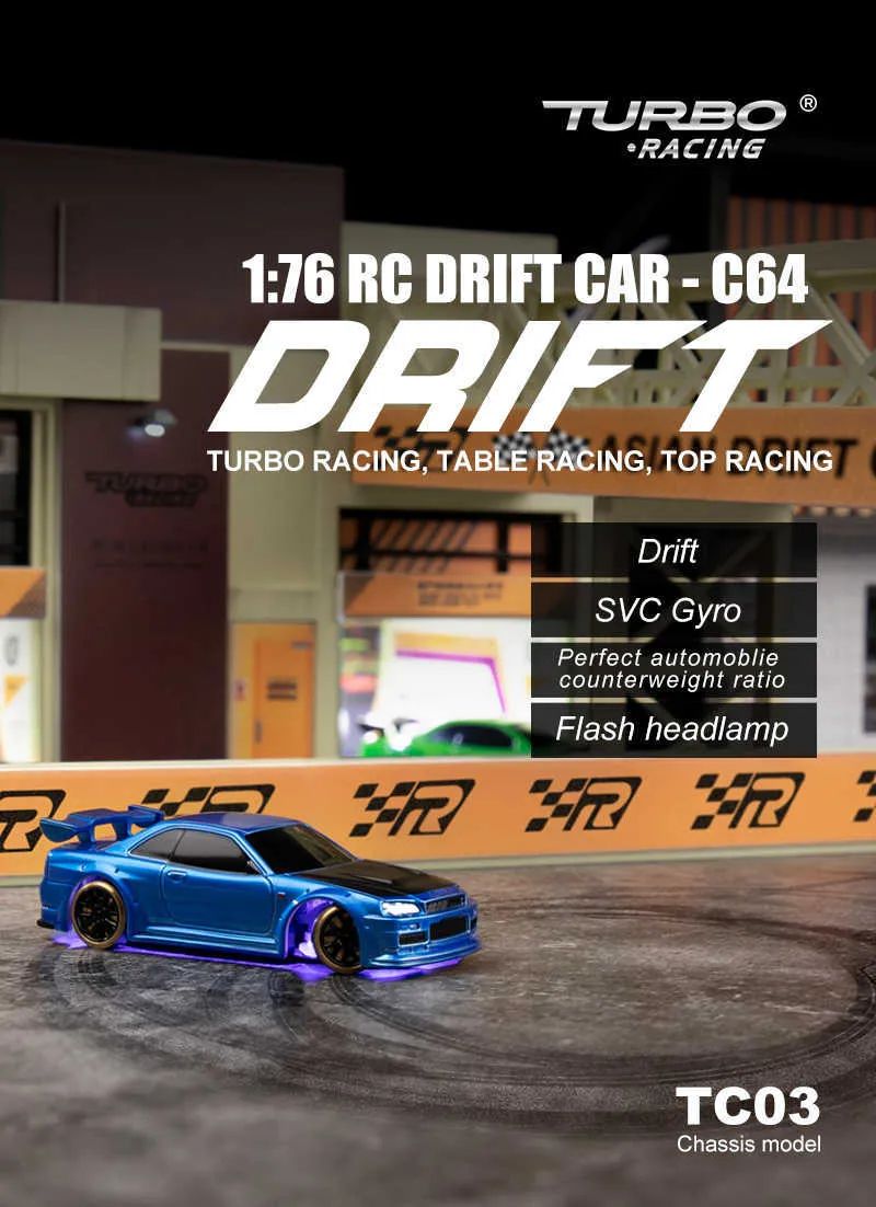 Carro de controle remoto elétrico profissional, Drift Racing Kit