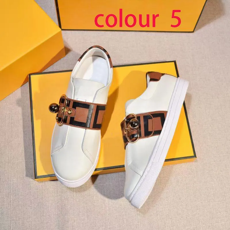 white platform gym Casual shoes women Travel leather lace-up Trainers sneaker 100% cowhide Letters Thick bottom woman designer shoe lady sneakers size 35-41-42 With box