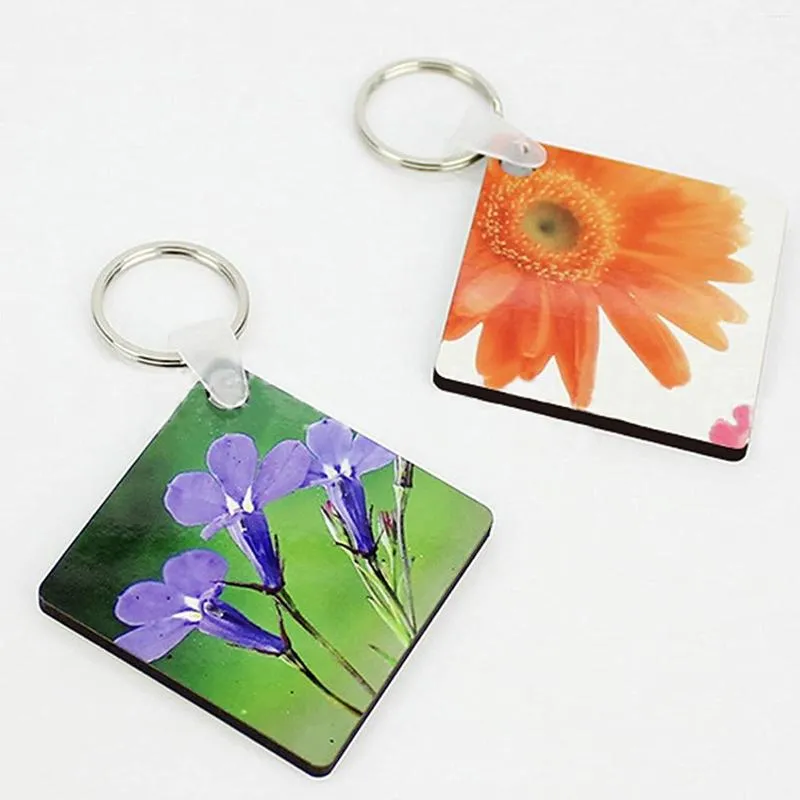 Porte-clés DIY Sublimation Blank Keychain Double Face Imprimé Gland Transfert