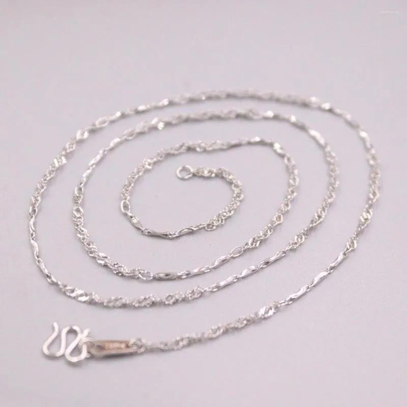 Jørn Long Knitted Necklace 42cm Dense Silver – Norway Designs