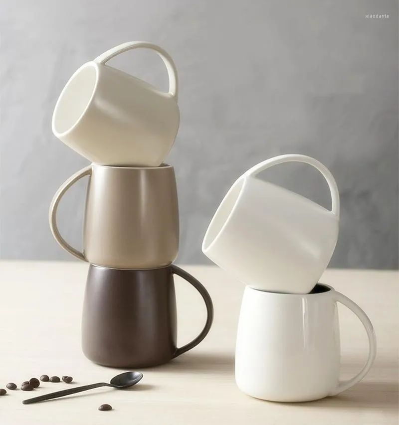 Кружки керамические водопроводные чашки с творческим завтраком кофейная кружка кофейная кружка с ручкой пары офиса матовая чашка молока