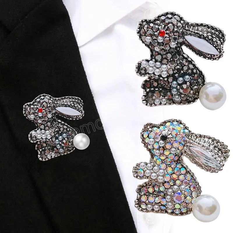 Strierse konijnenbroches voor vrouwen kinderen pins schattige cartoonstijl bruiloftsfeest sieraden cadeau accessoires