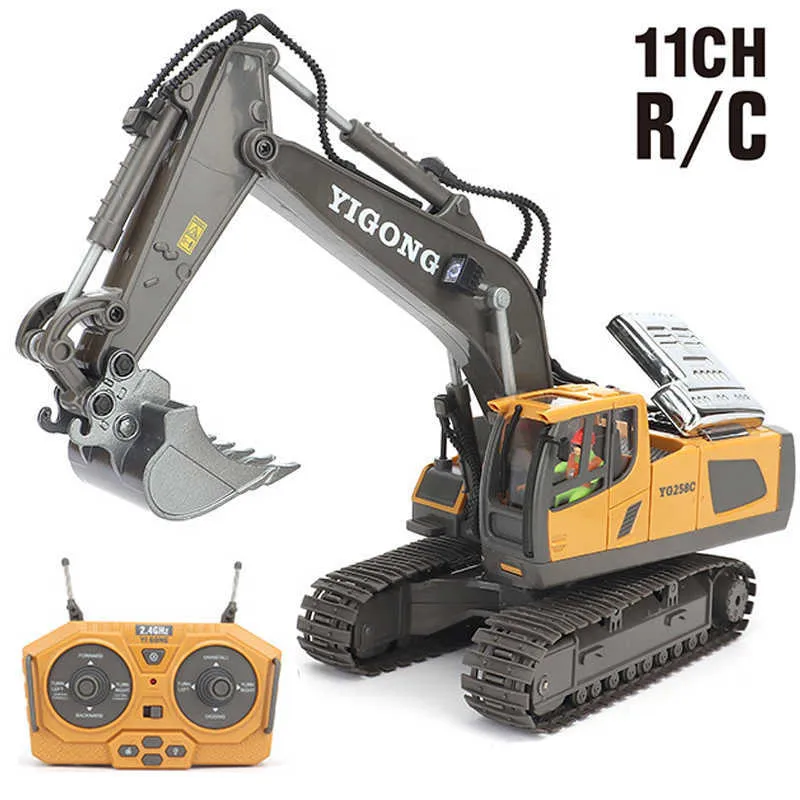 High Tech Electric RC Excavator With 2.4G 11 Channels Bulldozer