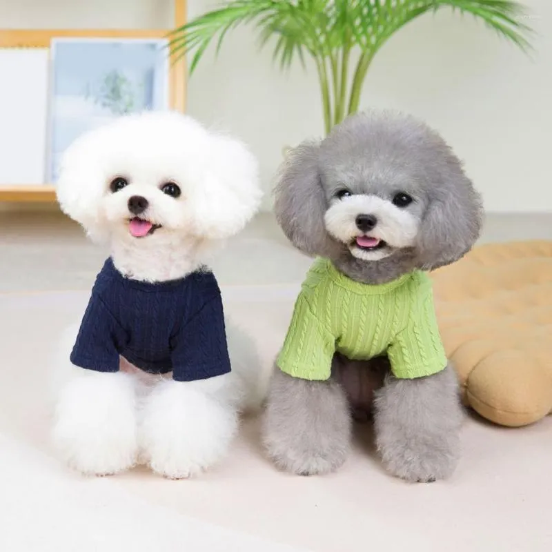 Vêtements pour chiens Chic Pull à deux pattes pour animaux de compagnie Vêtement Chiot Couleur unie Habillez-vous