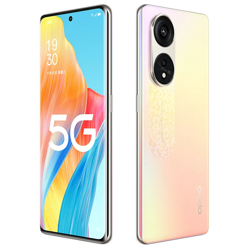 Original Oppo A1 Pro 5G Mobile Phone Smart 8GB 12GB RAM 128GB 256GB ROM Snapdragon 695 108.0MP NFC Android 6.7" 120Hz OLED Full Curved Screen Fingerprint ID Face Cellphone