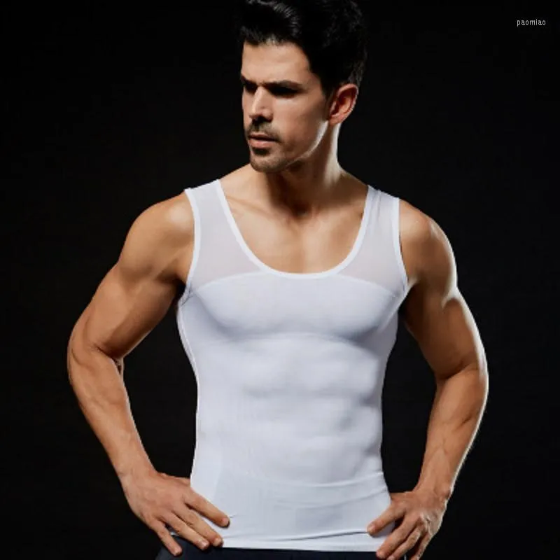 Shapers do corpo masculino 2022 Chegada Men modelador Slimming Vester Weight Peso Sport Sport Tshirt Tank Top Slim Girdle Slim