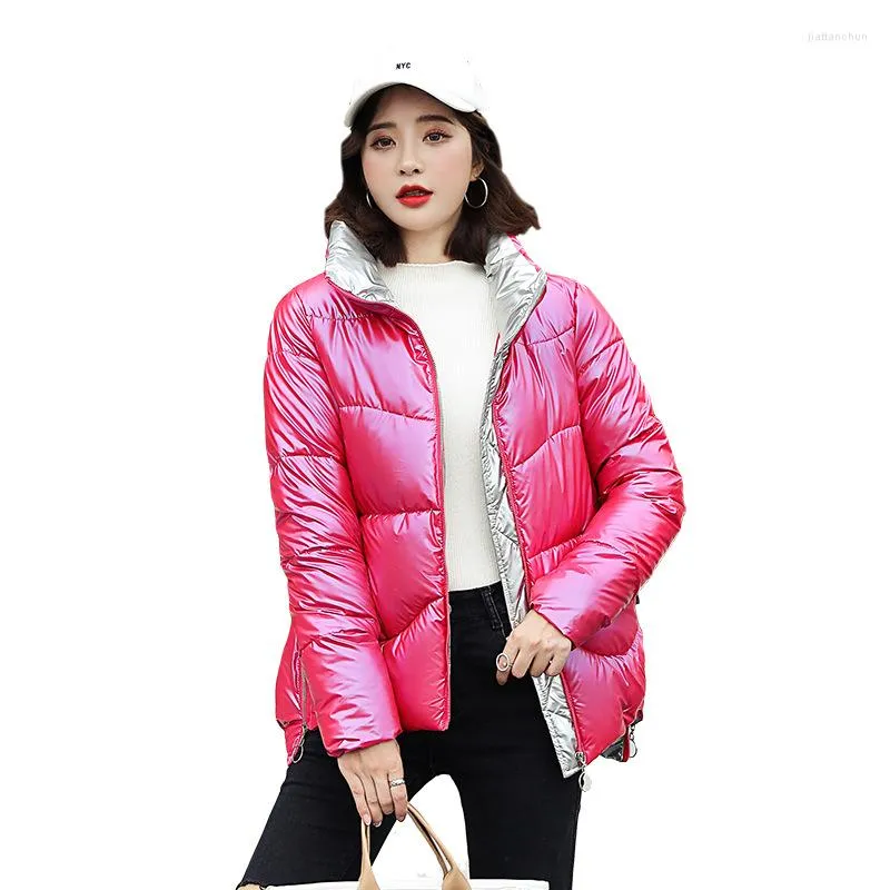女性のトレンチコート2022ウィンターダウンジャケット女性ショート韓国の女性オーバーコートルーズ薄いパン学生パーカーコート