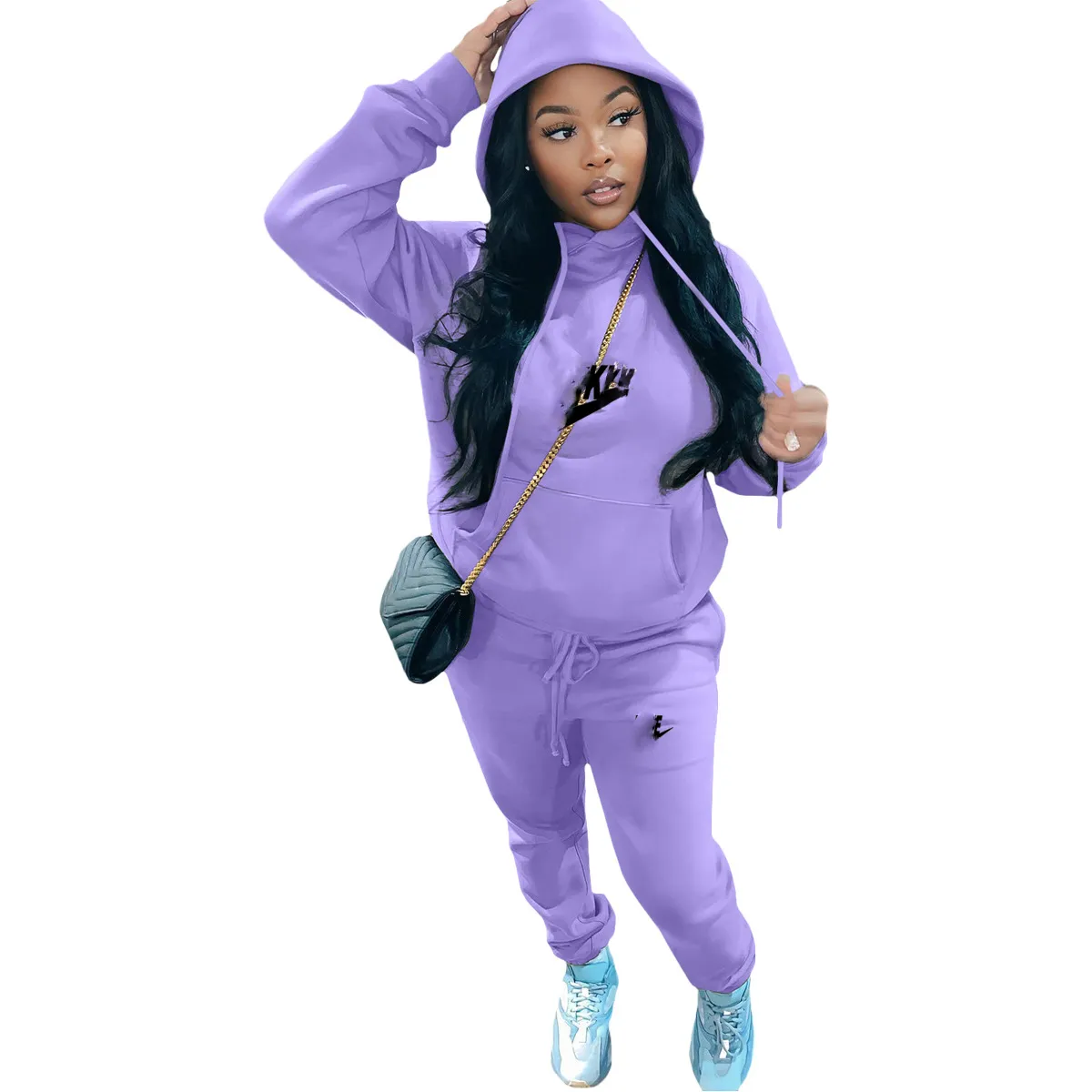 Automne Hiver 2 Set Two Pieds Femmes Tracksuit Suisse à manches longues Pull Crops et Bodycon Shorts Tenue décontractée Chaude Tracksuit M582 # #