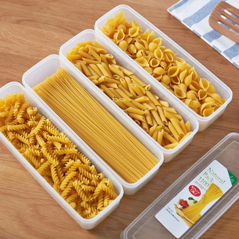 Storage Bags Kitchen Noodle Spaghetti Container PP Household Cereal Preservation Box With Cover Food