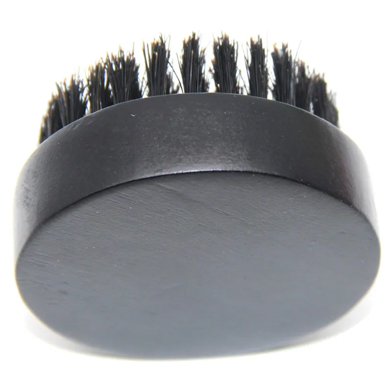 Black Wooden Brushs Natural Boar Bristles Cleaning Brushes Handle Bathroom Facial Cleaning Brush Household Massage Beauty Tools