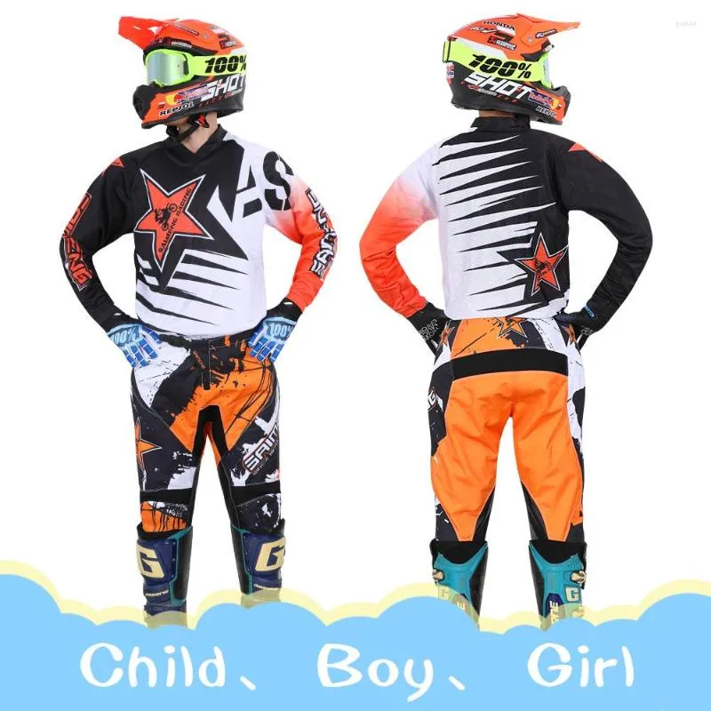 Abbigliamento Da Moto Motocross Jersey E Pantaloni Bambino