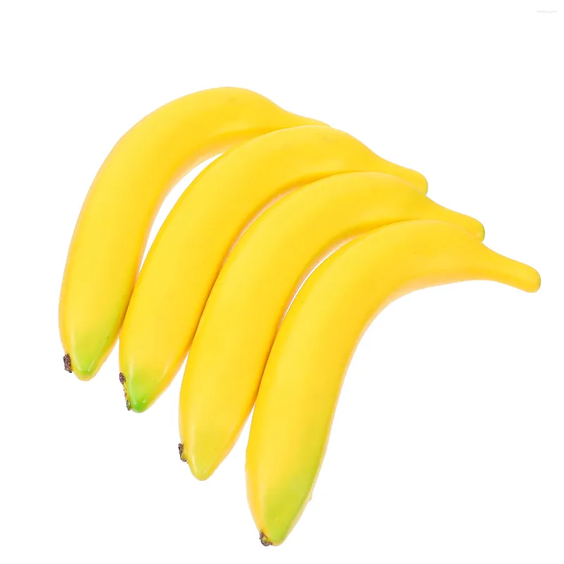 Party Decoration Banana Fruit Fake Artificial Simulation Props Realistic Fruits Bananas Lifelike Prop Faux Kitchen Po Decorative