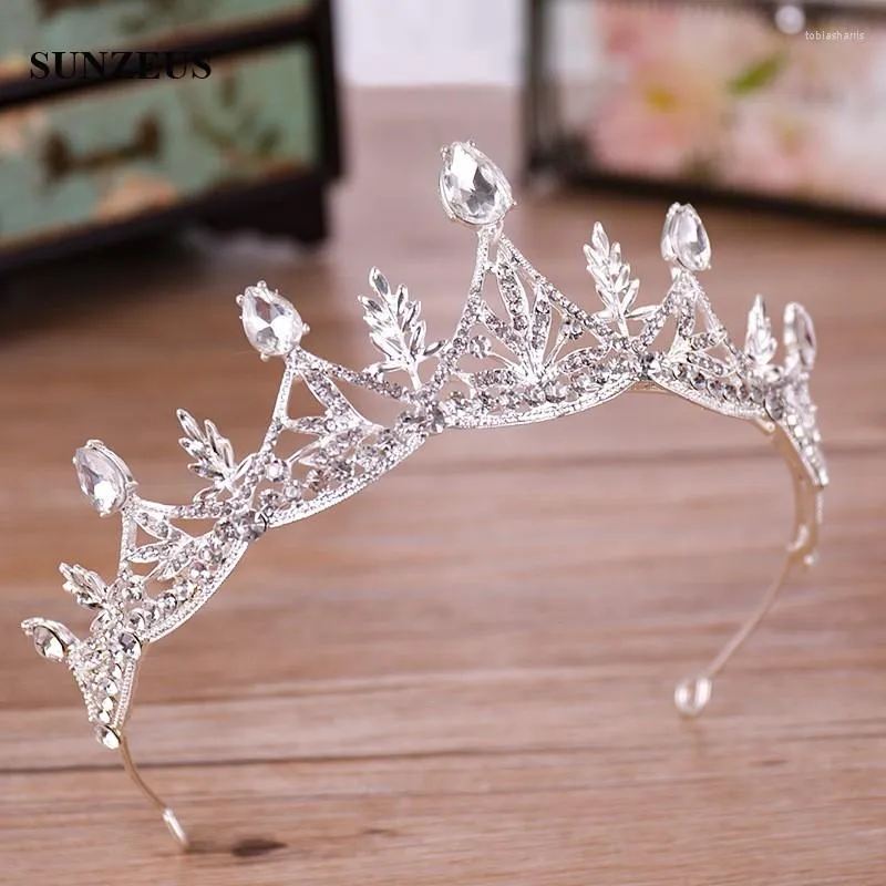 Coiffes 2022 gros cristal mariée diadème avec strass couronnes de mariage princesse fête bandeau accessoires femmes SQ0334