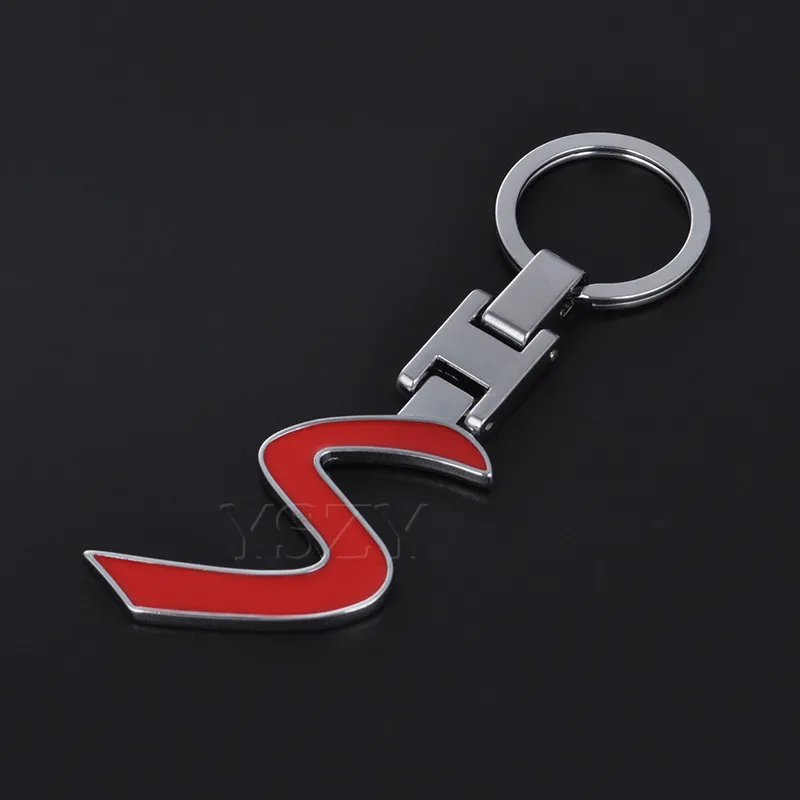 Car Decoration Alloy Keychain Key Ring Pendant Ring Holder For BMW MINI  Copper JCW One R55 R56 R60 F54 F55 F56 F60 Countryman