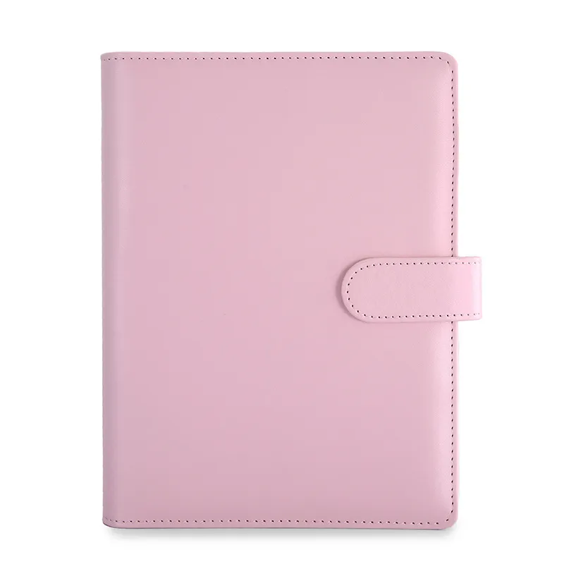US Warehouse Notepads A6 PU Lederen Binder met ritszakken Multi Colors Notebook No Paper Inside Spiral School Office Supplies B20