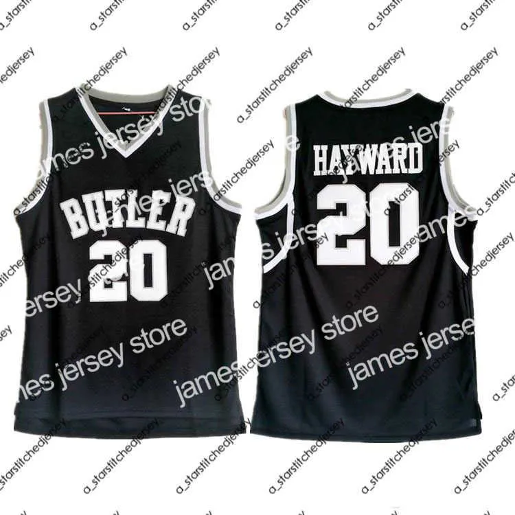 Camisas de basquete Camisas de basquete personalizadas XXS-6XL feitas para universidade de mordomo nº 20 Gordon Hayward, camisas masculinas e femininas de basquete juvenil tamanho S-5XL qualquer número de nome