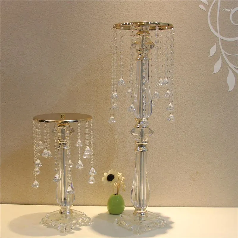 Decorazione per feste Centrotavola per matrimonio in cristallo acrilico / tavolo alto 73 cm e diametro 20 cm