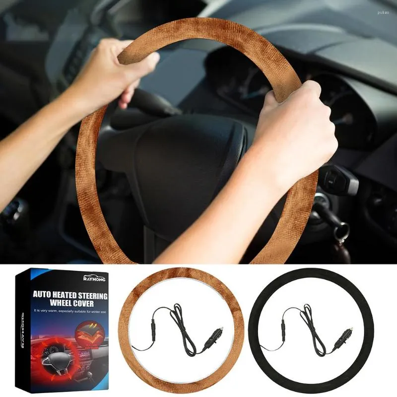 Heated Steering Wheel Cover Premium Quality Cover with Heater 12V Quick  Hand Warmer - AliExpress