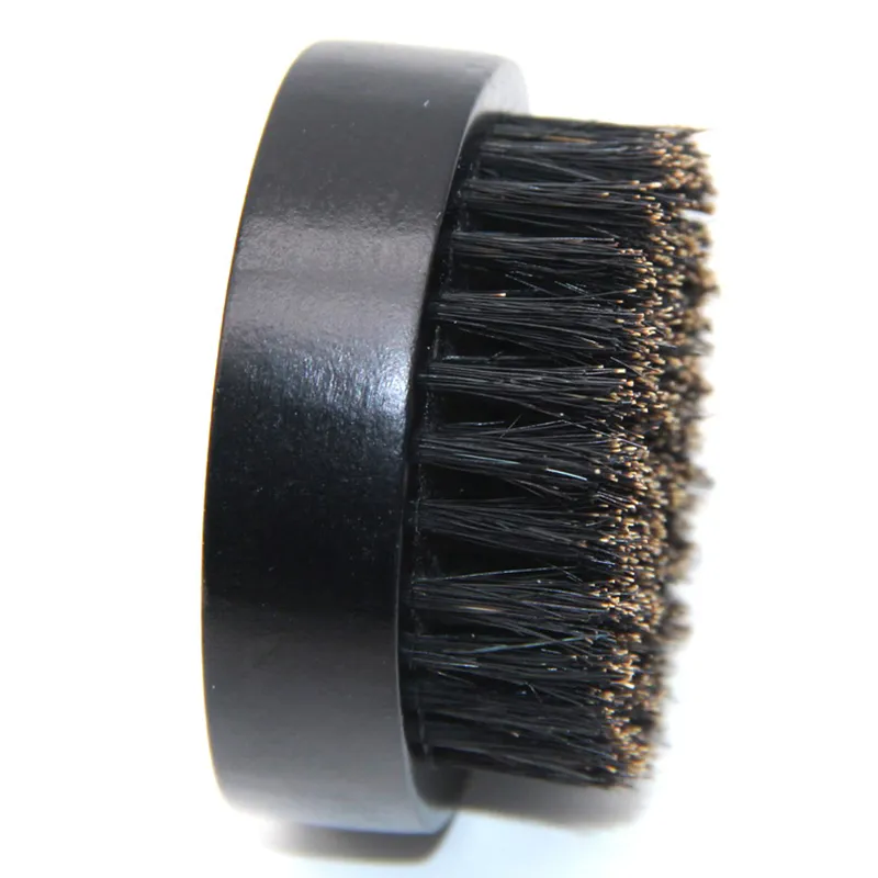 Black Wooden Brushs Natural Boar Bristles Cleaning Brushes Handle Bathroom Facial Cleaning Brush Household Massage Beauty Tools