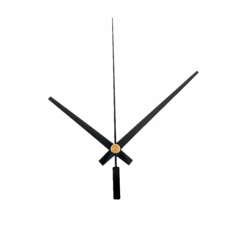 50Sets Metal Black Clock Hands Poiners para Wall Quartz Registro Mecanismo de Relógio Insira Acessórios para Reparo DIY