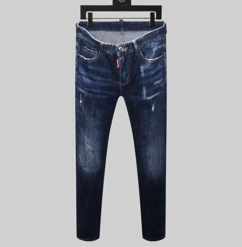 Jeans da uomo D2 Motociclette Motociclette da strada Pantaloni da uomo Disel Pantaloni dipinti con frammenti Abj Owy Cyg Dsquareds Dsq2s Dsqs6366172