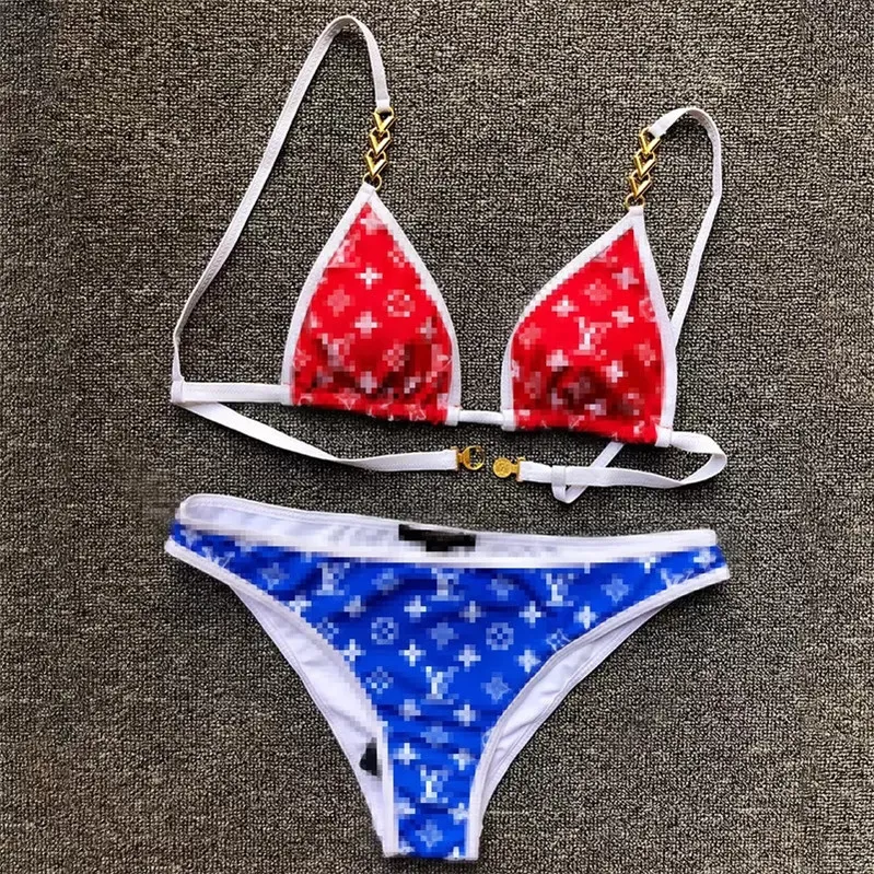 Dames Zwemkleding Designer Bikini Badpak Dames Sexy Badpak Dames Blote rug Split Letter Veelkleurig Zomer Strand Badpakken Wind Zwemkleding 2023