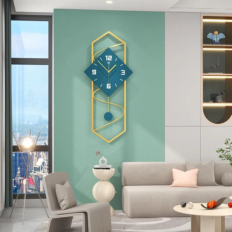 Relógios de parede Relógio de espelho acrílico Relógio mudo design nórdico decalque de arte criativa para sala de estar em casa