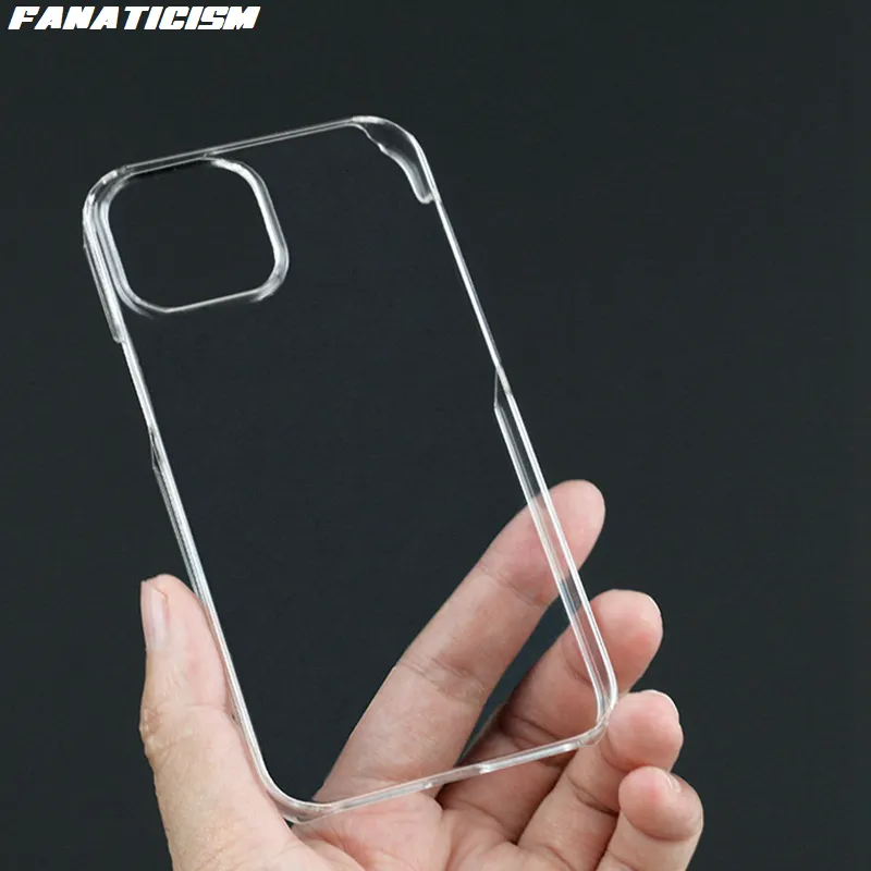 Partihandel Glossy Hard PC Transparent Clear Phone Falls f￶r iPhone 14 13 12 11 Pro Max 12mini 13mini 14Plus SE 6S 7 8 Plus Crystal Plastic Back Cover Cover