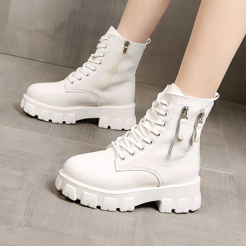 Laarzen pofulove zwarte winter schoen ankel goth platform sneeuw laarsjes vrouw warme bota's vallen flat zapatos 221213