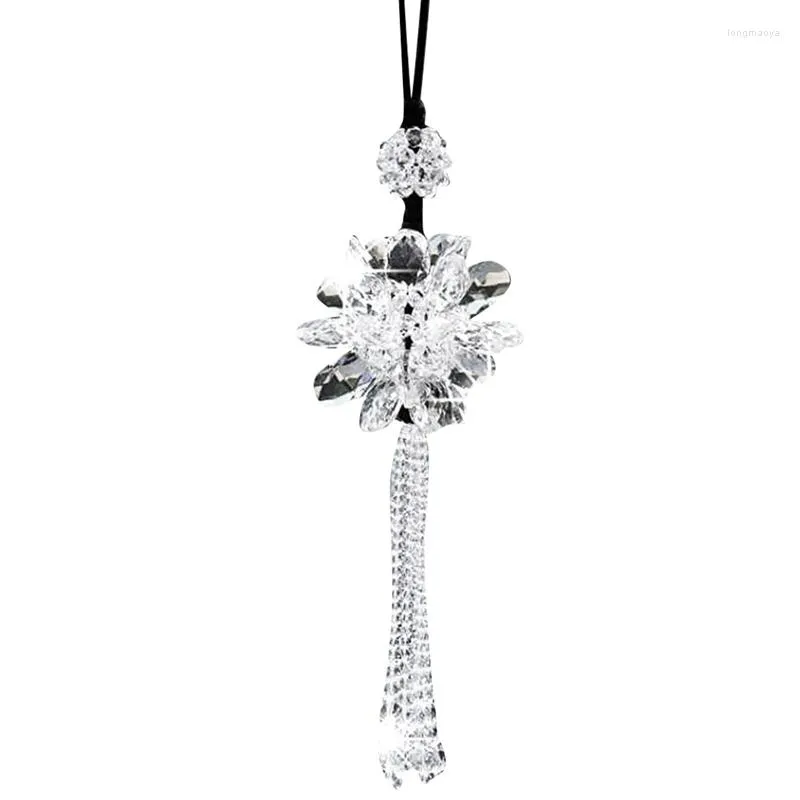 Interieurdecoraties AU04 -CAR Accessoires Crystal Flower Car ornamenten achteruitkijk spiegel hangerse decoratie