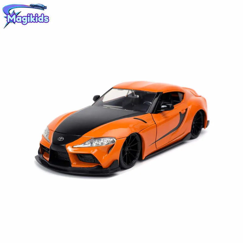 Voiture électrique / rc Jada 1 24 Fast and Furious 2020 Toyota Supra Hot Toys Metal Car Toy Diecast CN Origin Car Children Collection Gift J47 T221214