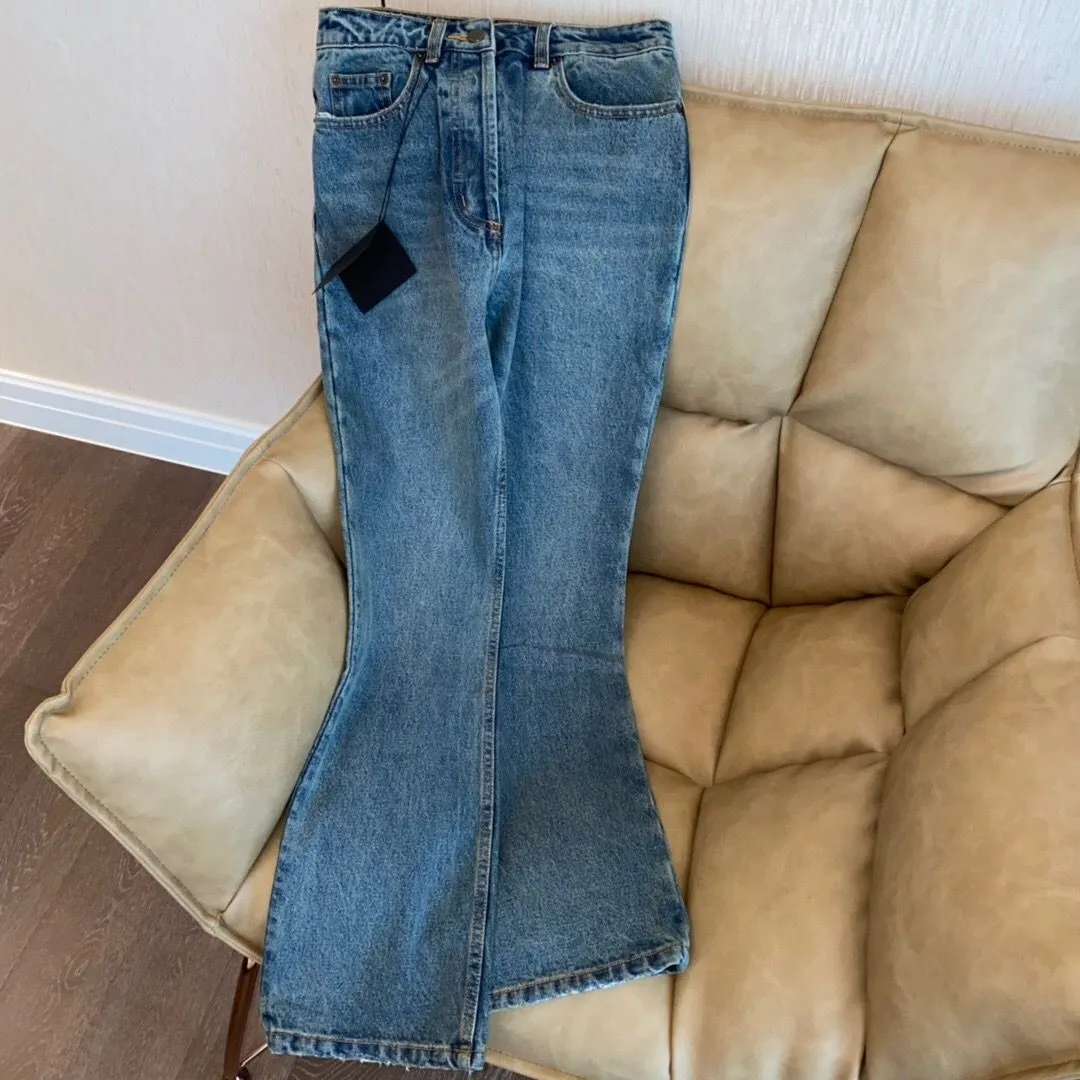 Pantalones Vaqueros De Lujo Para Mujer Marca 2023 Moda Mujer Azul Cintura Alta Ropa De Calle Pantalones Vaqueros De Pierna Ancha Pantalones Vaqueros Rectos Para Mujer De 45 38 DHgate