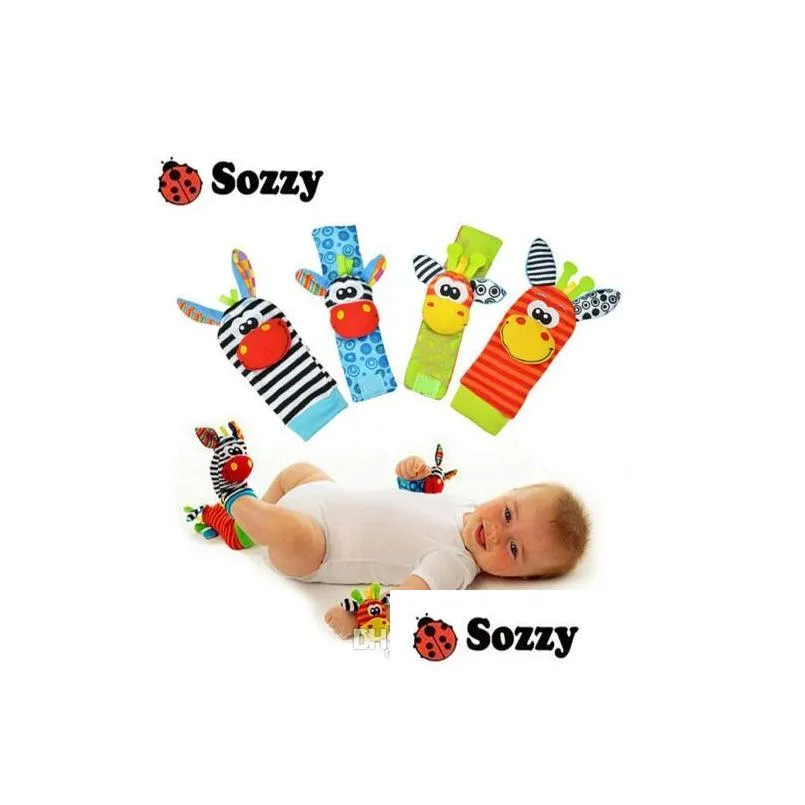 Baby Toy Sozzy Socks Toys Gift Plush Garden Bug Wrist Rattle 3 Styles Educational Cute Bright Color Drop Delivery Gifts Learning Educ Dhu9N