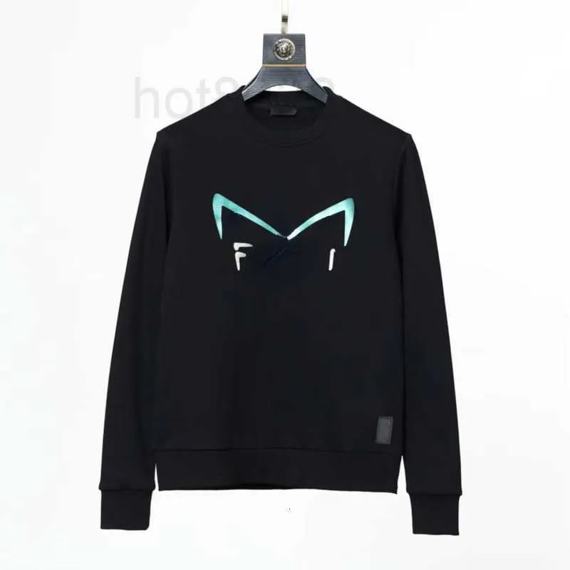 Men's Hoodies & Sweatshirts designer high version sweater men sweatshirt cat ears print loose pullover wo long sleeve t shirt oversized 2 colors YRO6