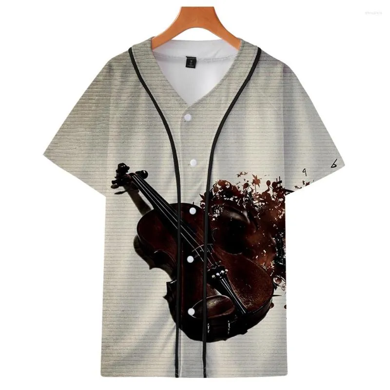 Męskie koszule baseballowe koszulę baseballową męską i damską odzież moda para mody z krótkim rękawem High Street Trend Kurtka Hip Hop Guitar