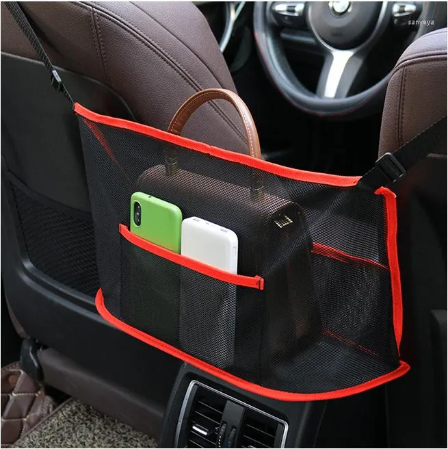 Porte-sac à main de poche en filet de voiture, organisateur de