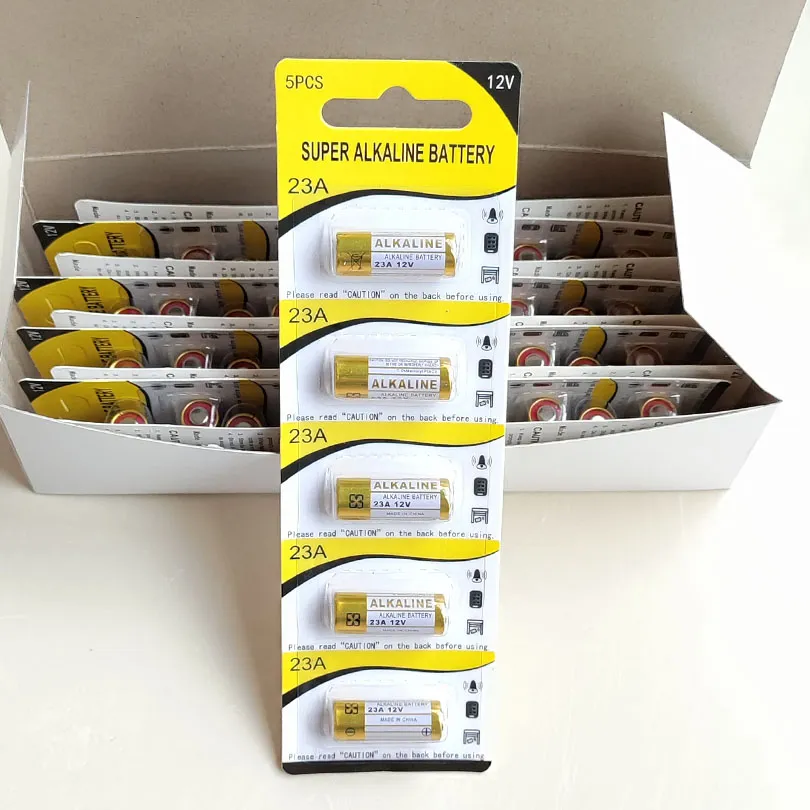 12V Alkaline Battery 23A A23 MS21/MN21 V23GA LR23 L1028 Blister Card