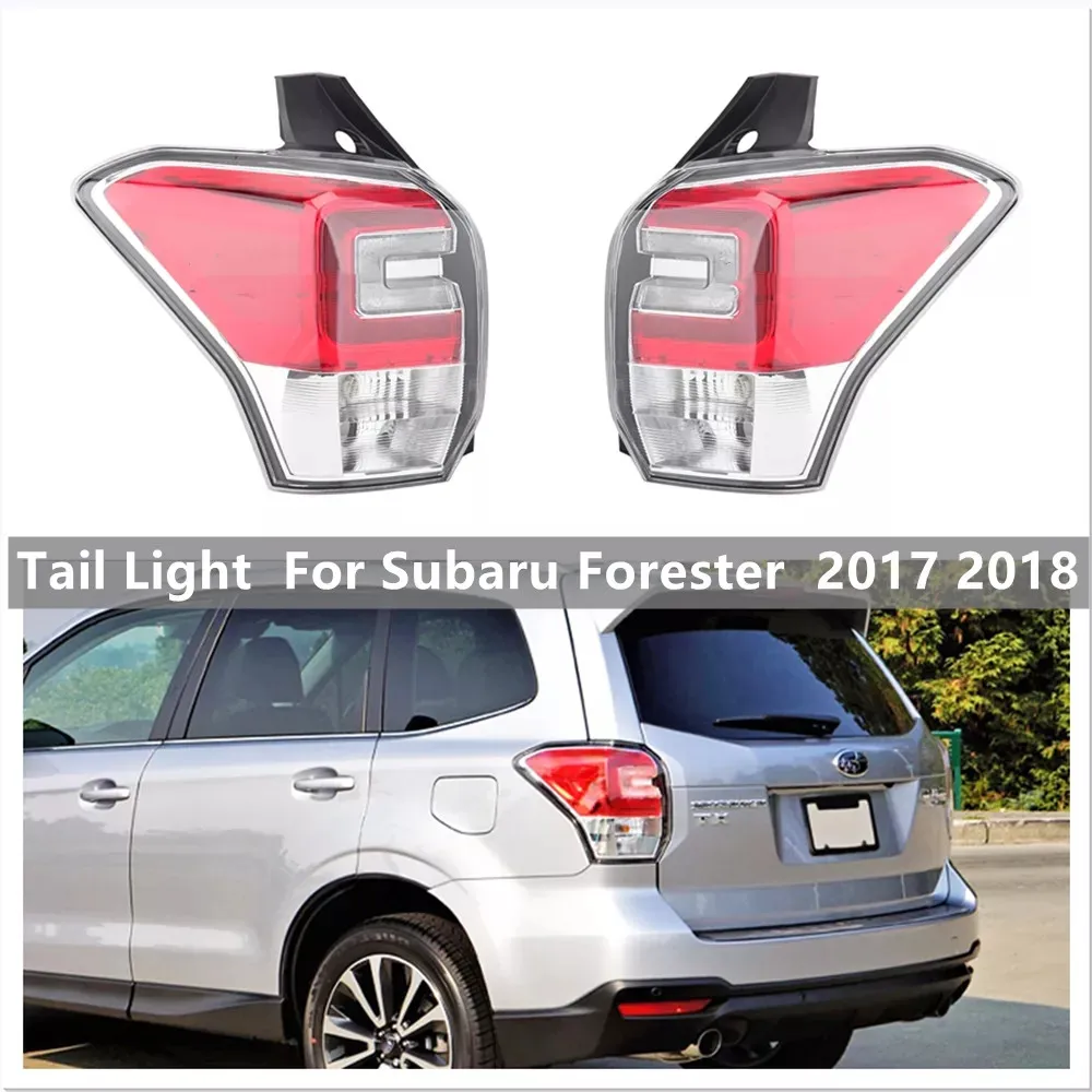 LED Rear Bumper Taillights For Subaru Forester 20 17-20 18 Brake Lamp Warning Light Taillight Tail Lamp