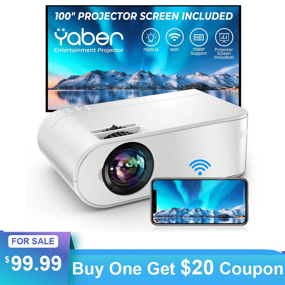 Projectors YABER Mini Projector WiFi Projectors Native 1080P/4K Support 300  Screen 5500 LUNENS Projector For Home Projector Phone T221216 From  Wangcai06, $117.79