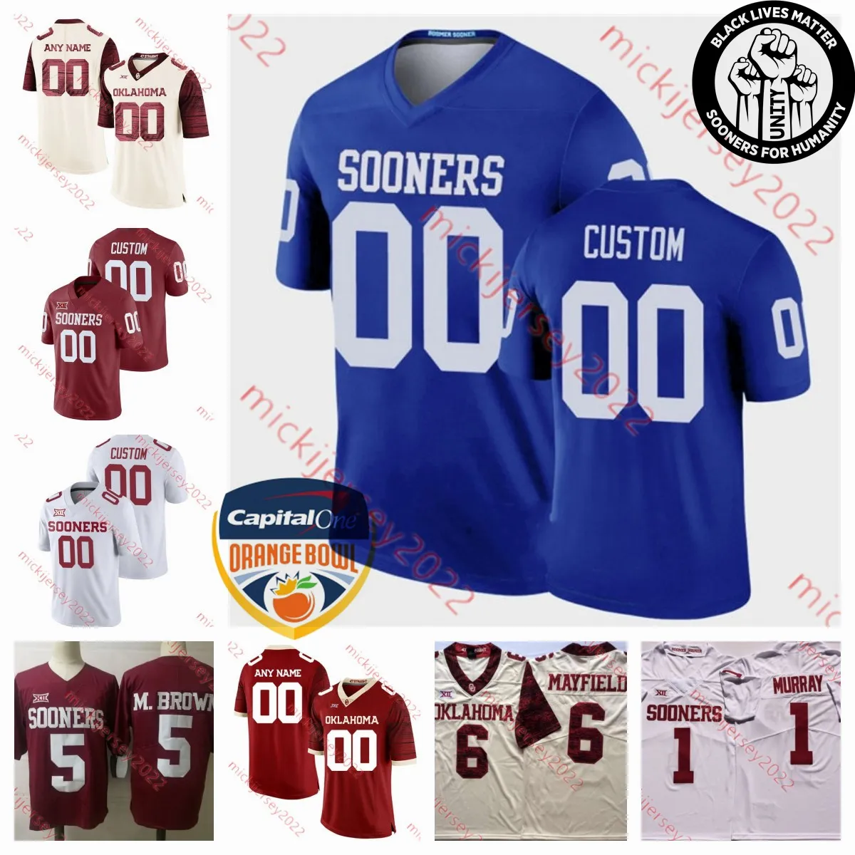 Amerikan Koleji Futbol Giyim Erkek Gençlik Özel Oklahoma Sooners Futbol Forması 12 Drake Stoops 13 J.J. Hester 16 Brian Darby Trevon West Gavin Freeman Binbaşı Melso