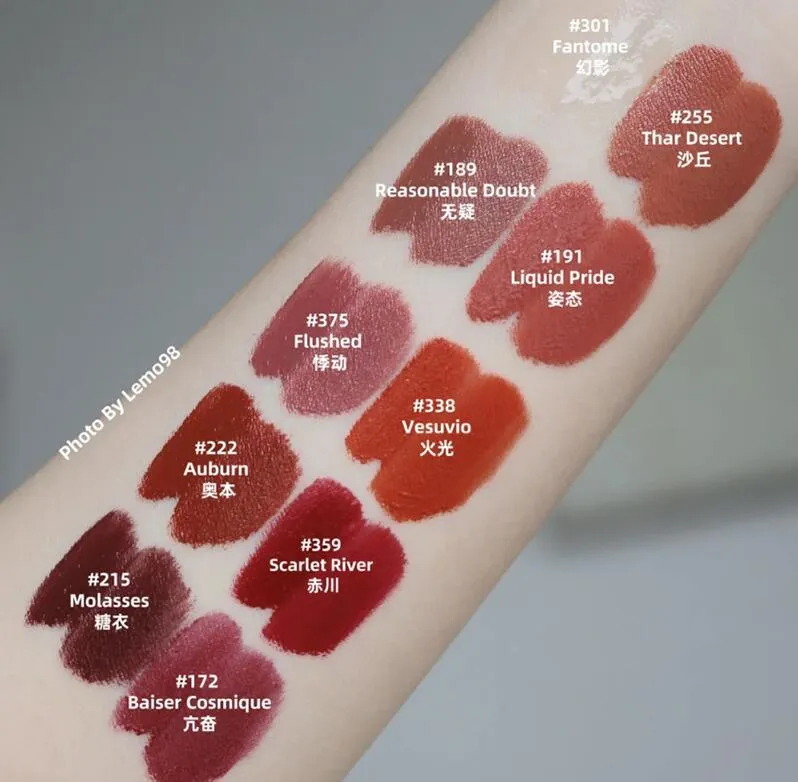  Lipgloss 4ml Liquid Lipstick Vinyl Rouge Levres Liquide lipstick Lasting Color Retaining Lips Makeup Beauty Lip Glaze 5 Colour Flushed Fantome Thar Desert