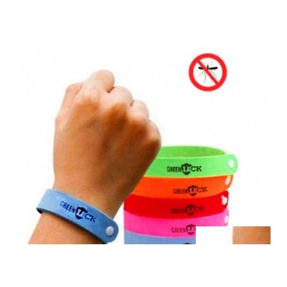 Pragas Control Mosquito Repelente Bracelets Anti Pure Natural Baby Pulseira Anel de m￣o 1000pcs Drop Drop Home Garden Househol Dhjok