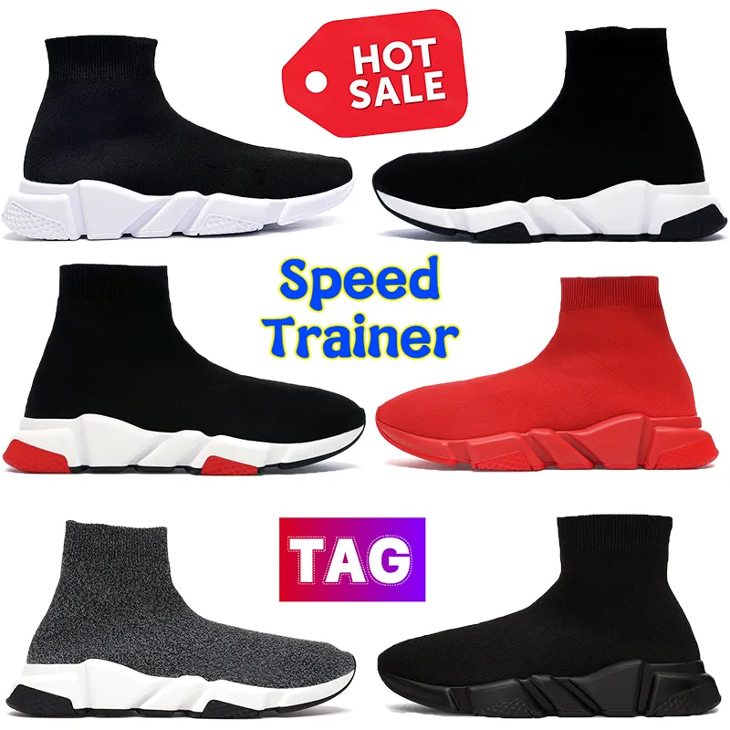 Speed ​​Trainers Boots Socks Sneeuwbootjes Men Dames platform Casual schoenen Sock Mens Trainers Triple Black Wit Red Electric Blue Board Boot Lace-Up Runner Sneakers