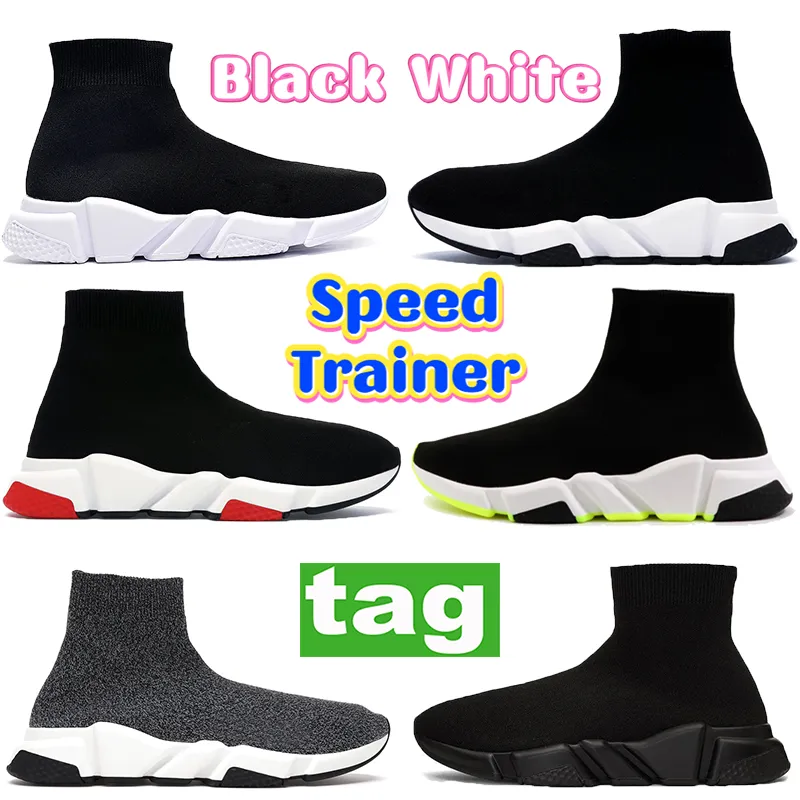 Paris Speed trainers Fritidsskor män kvinnor Strumpor stövlar fotkängor stickade Strumpor boot trainer 1.0 trippel svart röd vit grön elektrisk blå dam sneakers