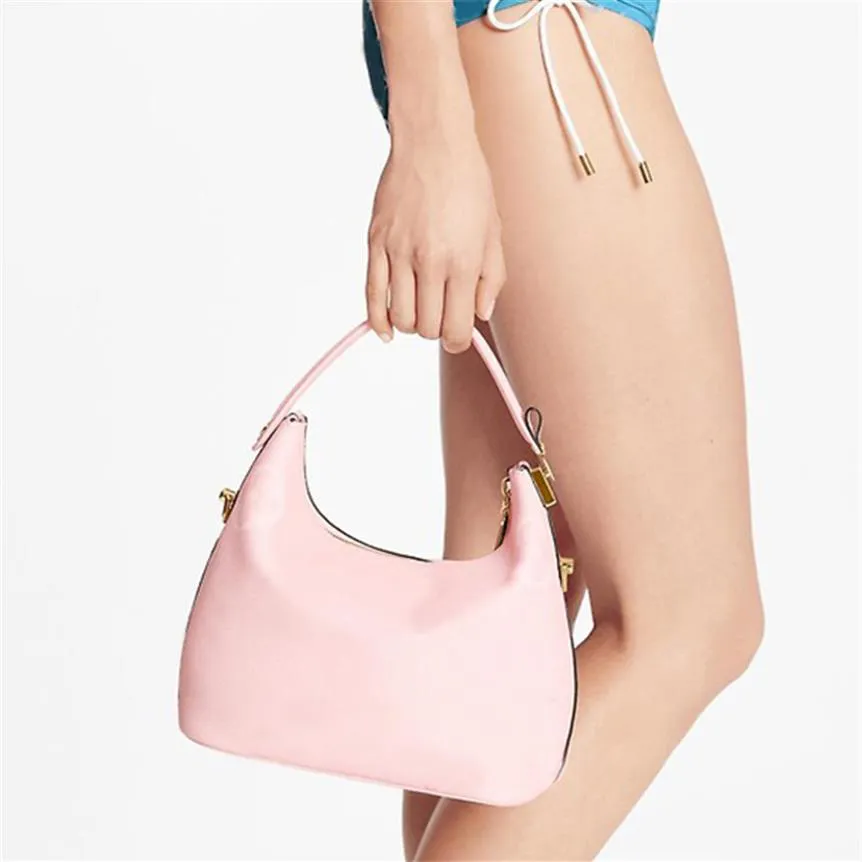 M45697 جودة عالية الجودة Marshmallow Hobo Crossbody بواسطة حقيبة شد حمام السباحة مع رسالة S-LOCK تنقذ جلود البقر الساحرة في 218x