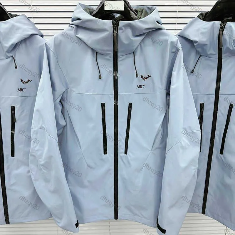 Arc Jacket Designer winddichte jassen Outdoor Sports Hard Shell Waterdichte lichtgewicht adembare hoodie heren en dames rits sweatshirt geborduurd shirt