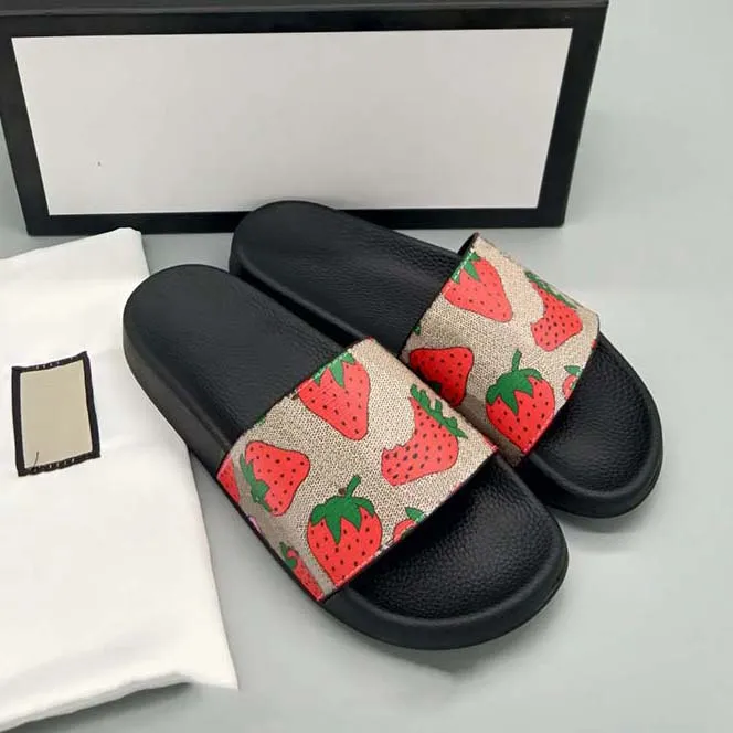 Gucci strawberry store slides size 9