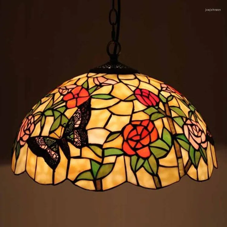 Hängslampor målat glaslätt handgjorda vintage skugga lampbar restaurang kök vardagsrum lampor