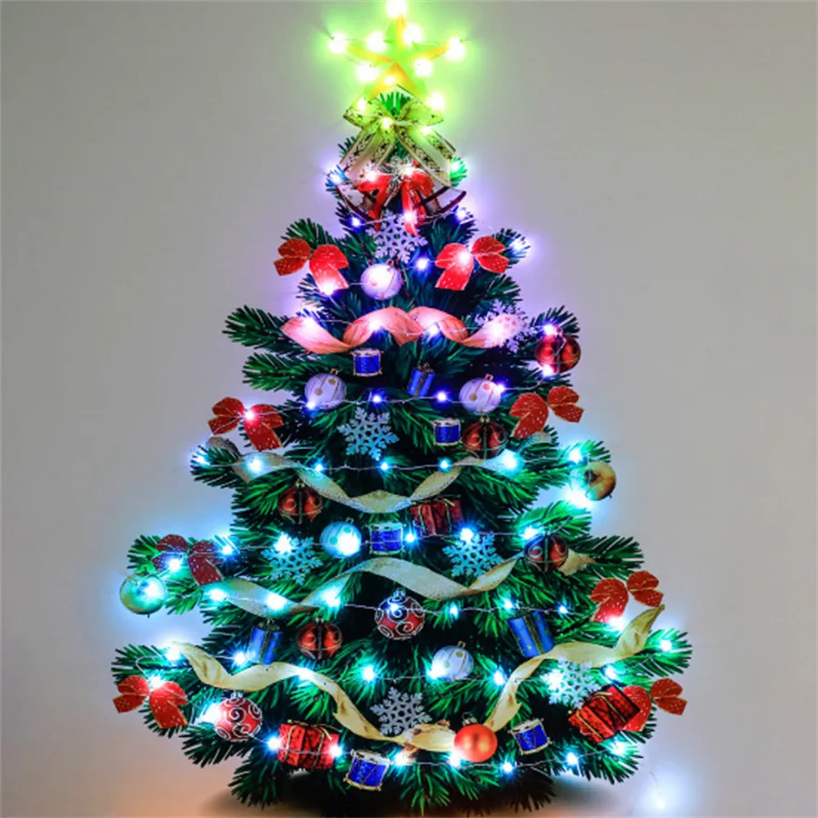 20 м Светодиодные полоски на открытом воздухе RGB Bluetooth Рождественская елка Столь световые светильники USB Garland Light для вечеринки свадебного декора